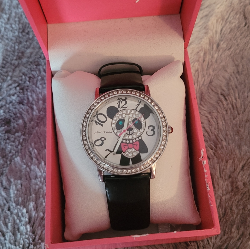 Betsey Johnson Panda bear watch